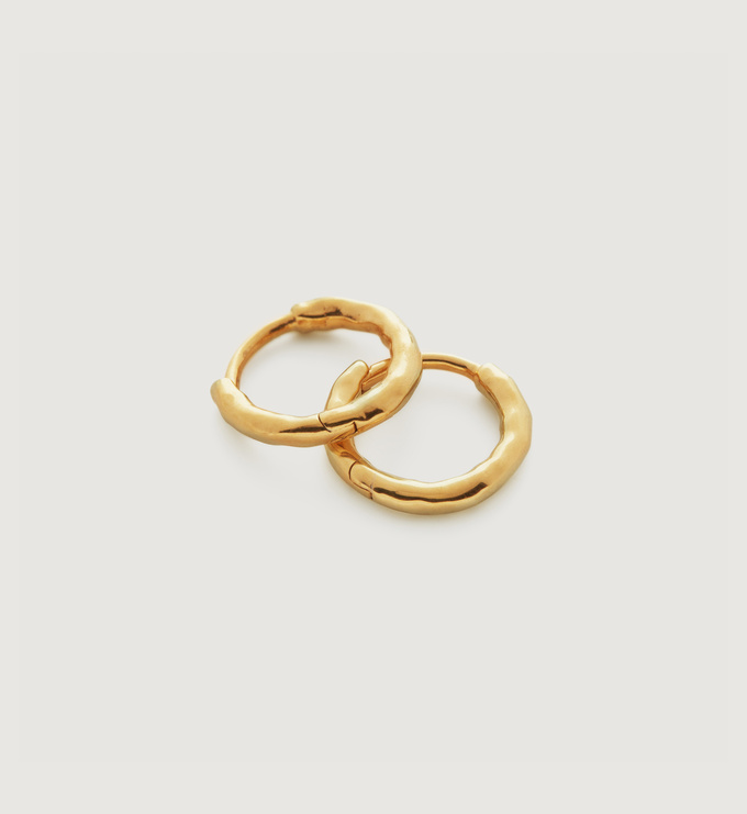 Gold Vermeil Siren Muse Mini Huggie Earrings - Monica Vinader